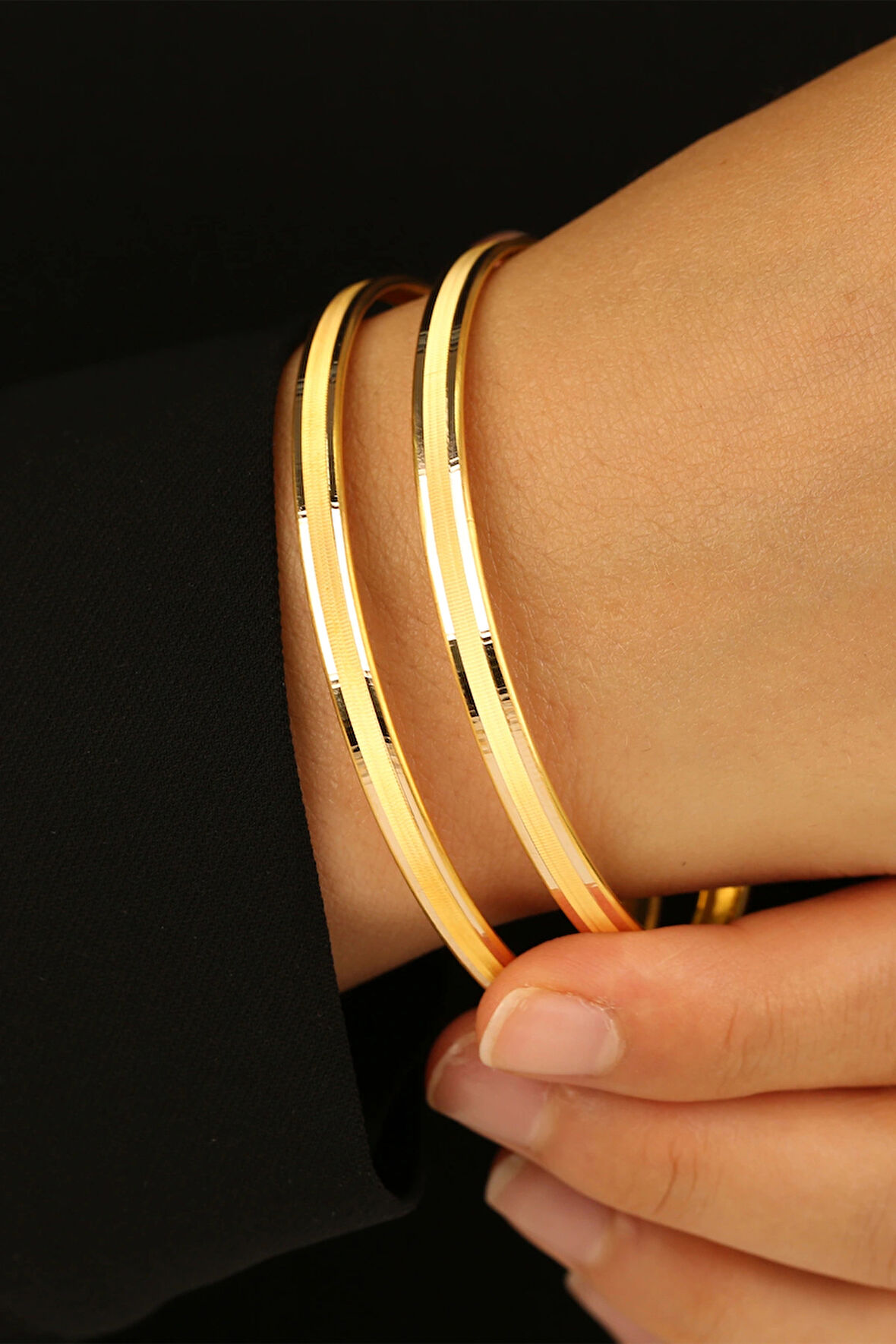 2'li Hediyelik Altın Bilezik