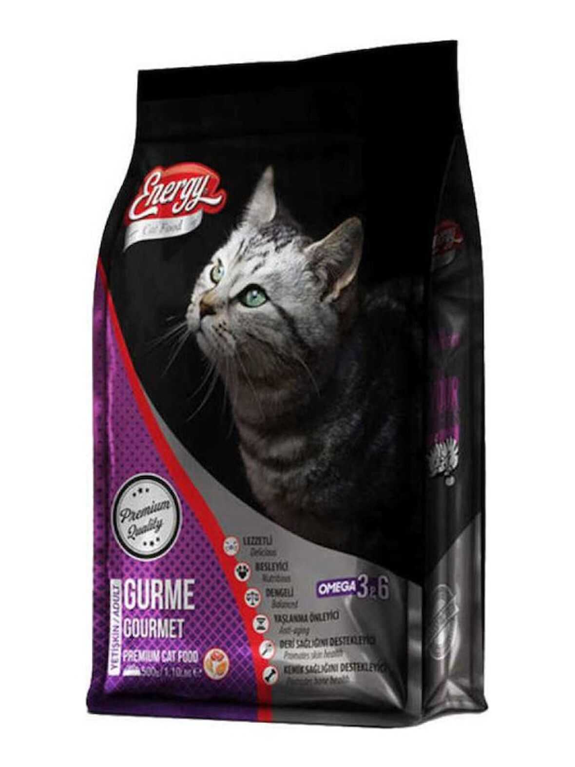 Energy Gurme Yetişkin Kedi Maması 500 gr X 16 ADET