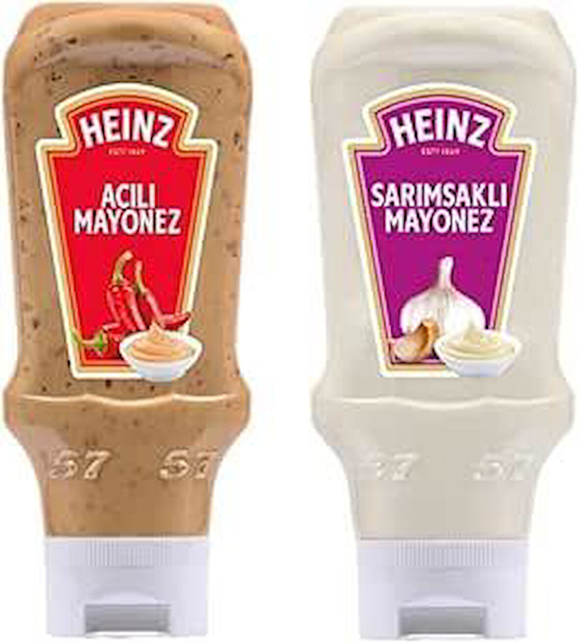 Heinz Mayonez 2'li Set (Sarımsaklı Mayonez 400 Gr + Acılı Mayonez 405 Gr)