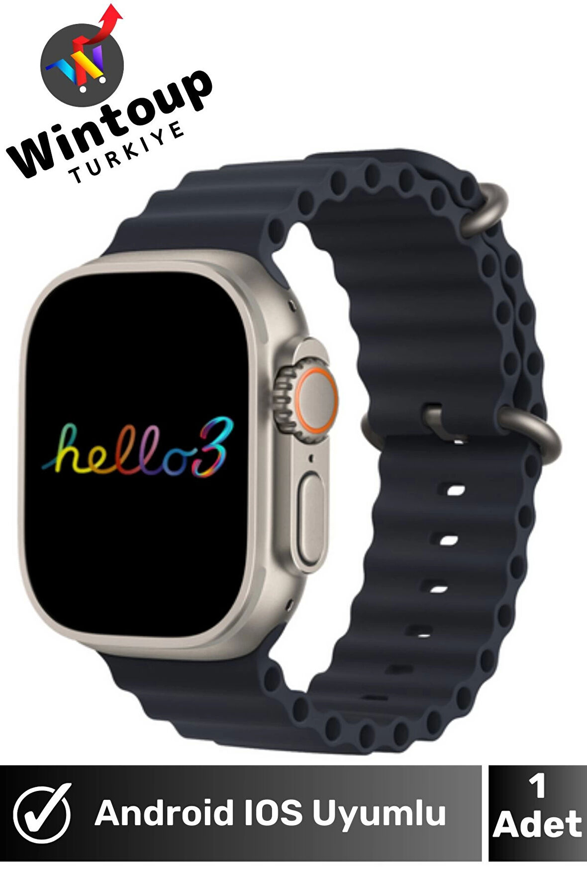 Watch Ultra Hello 3 Plus Amoled 4gb Hafıza Özellikli Akıllı Saat Tüm Telefonlara Uyumlu Smartwatch