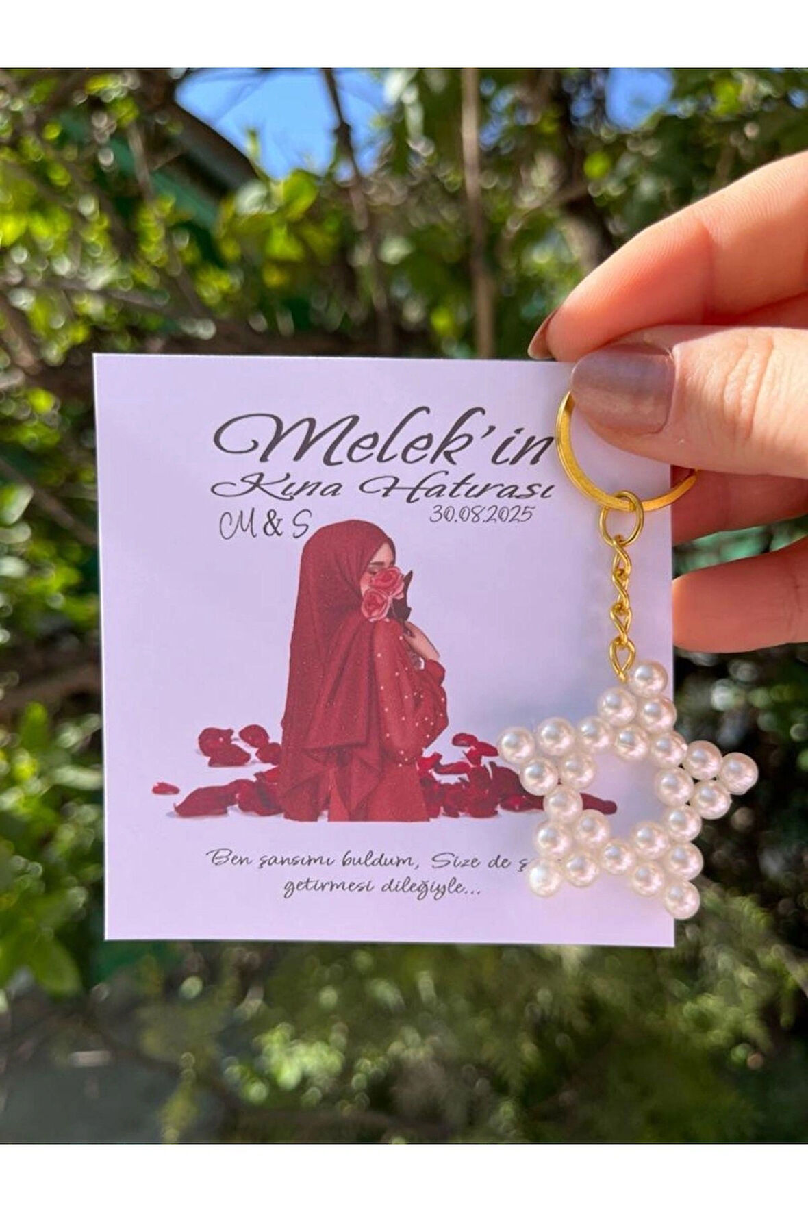 15 adet inci yıldız anahtarlık nikah düğün kına nişan sünnet hafizlik