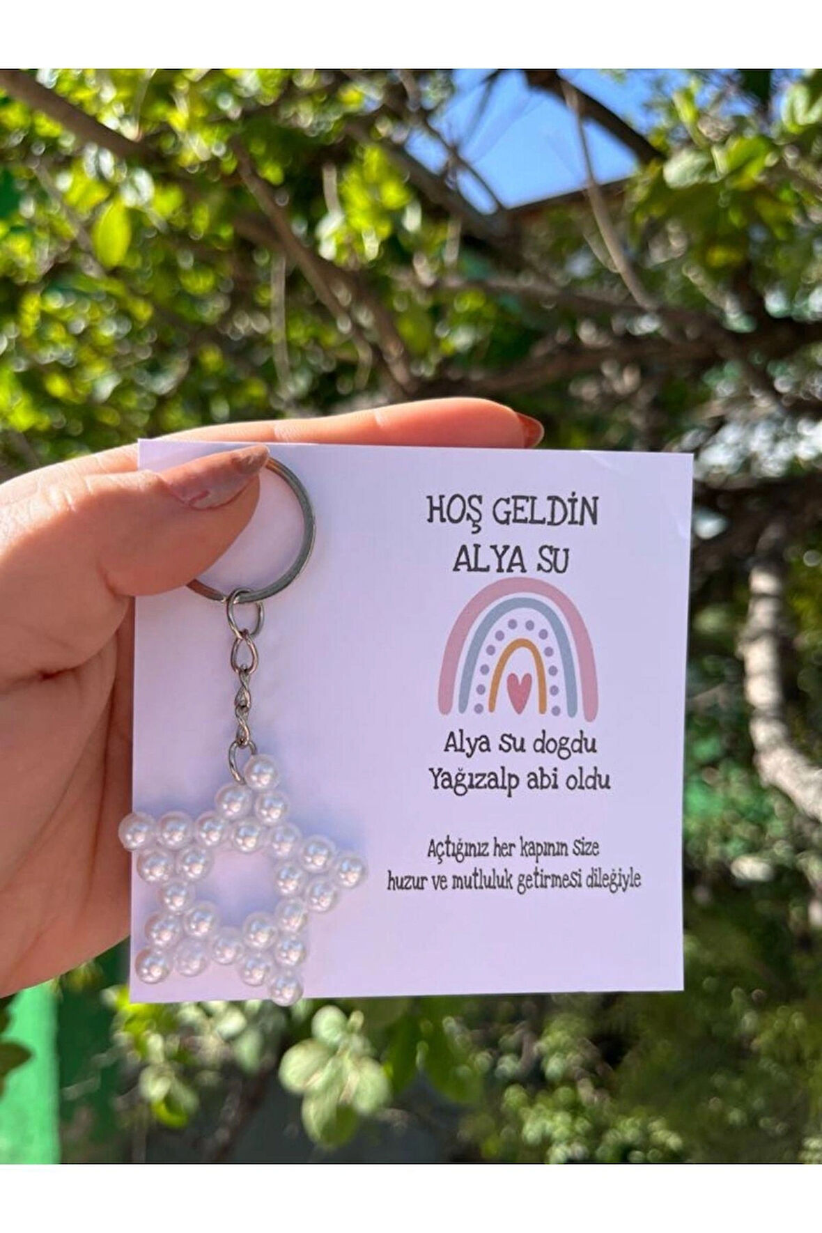 15 adet inci yıldız anahtarlık nikah düğün kına nişan sünnet hafizlik
