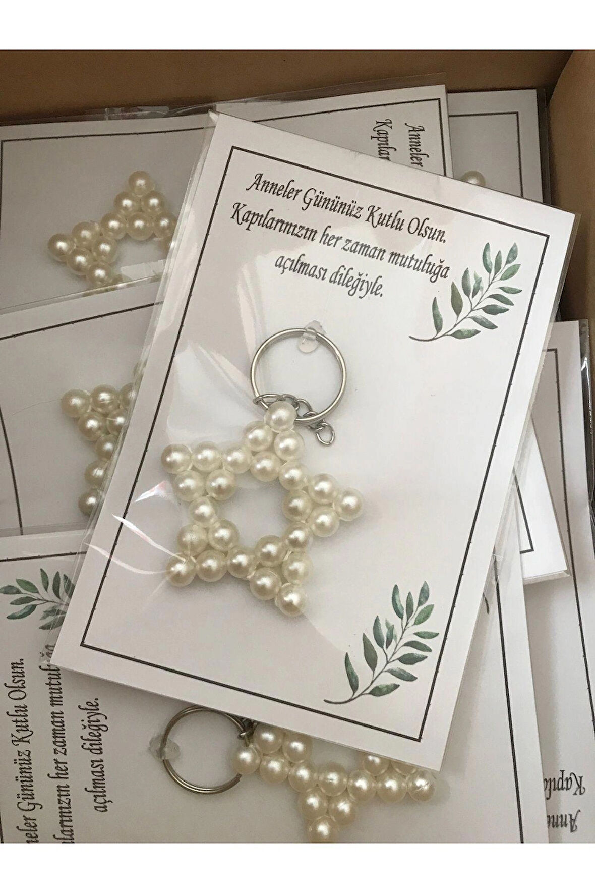 15 adet inci yıldız anahtarlık nikah düğün kına nişan sünnet hafizlik