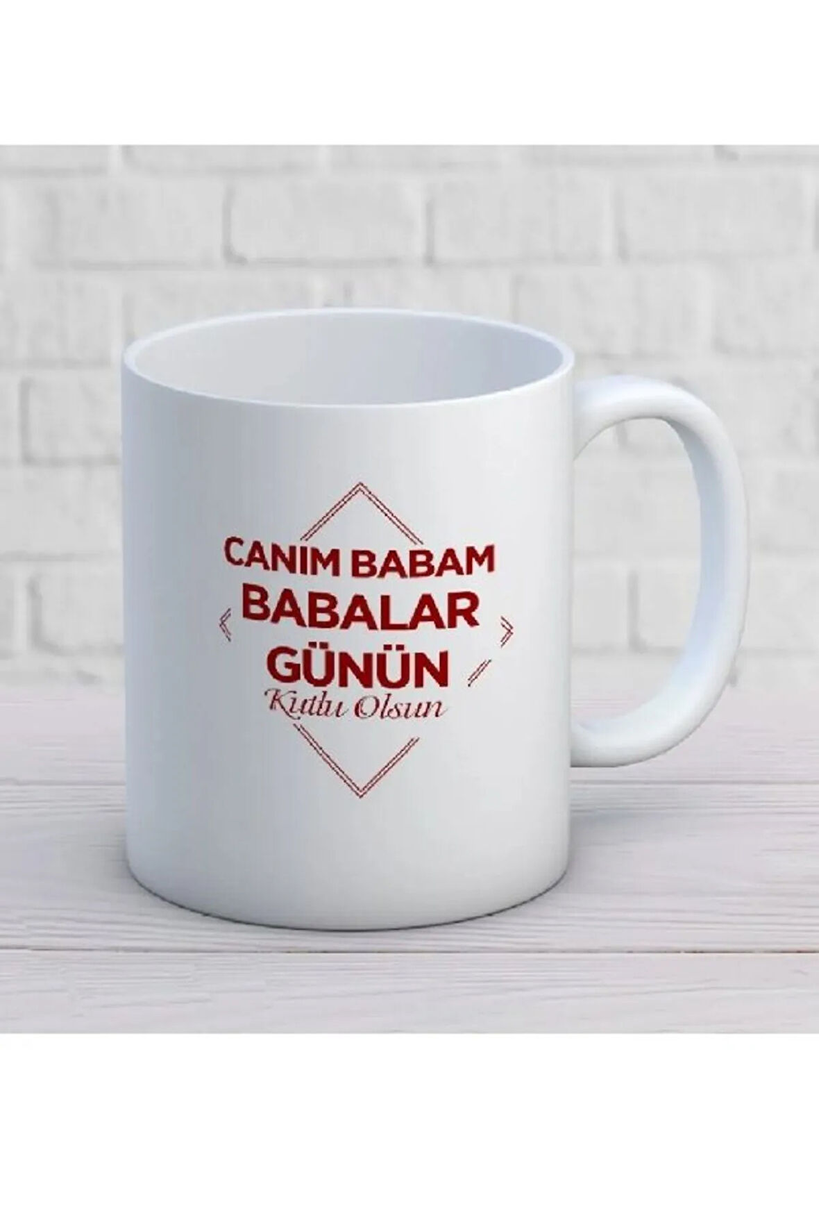 Canim babam babalar günün kutlu olsun baskılı kupa