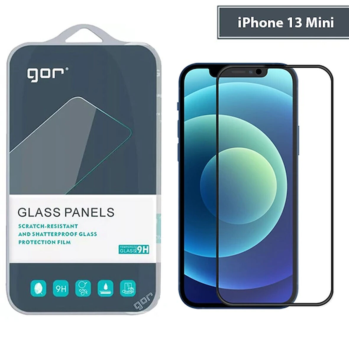 Gor 13 Mini 5.4 9D Hardening Tempered Full Cam Ekran Koruyucu-(5775)