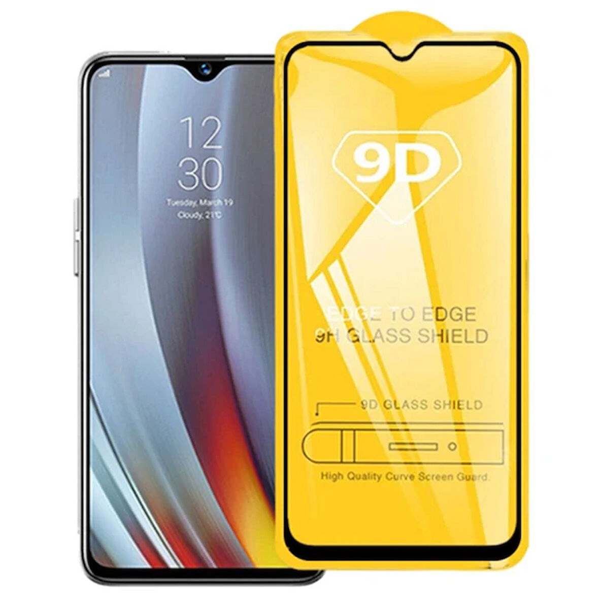 Ally 6İ 9D Full Glue Tempered Cam Ekran Koruyucu-(5775)