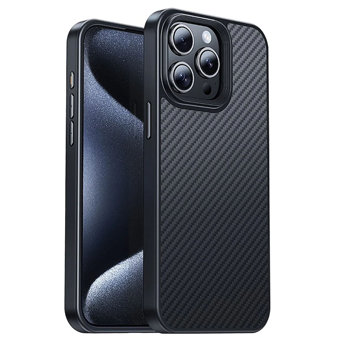 Hoco 15 As7 Kevlar Kılıf Manyetik Magsafeli Telefon Kılıfı-(5775)