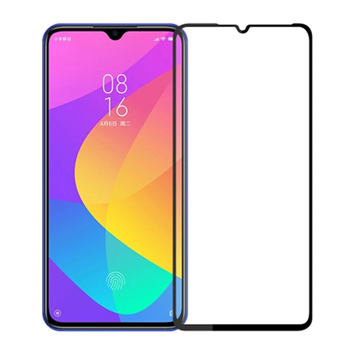 Cc9/ 9 Lite 3D Full Tempered Kırılmaz Cam Ekran Koruyucu-(5775)