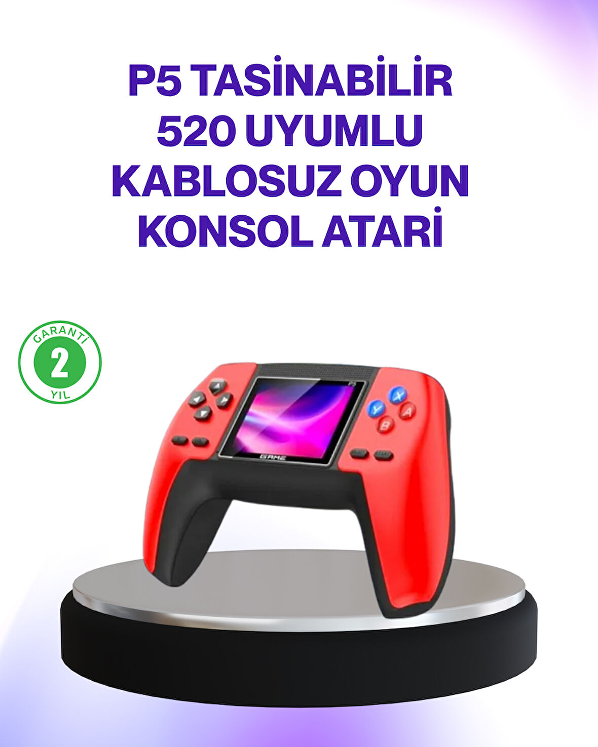 520 Klasik Oyunlu P5 Elde Taşınabilir Konsol