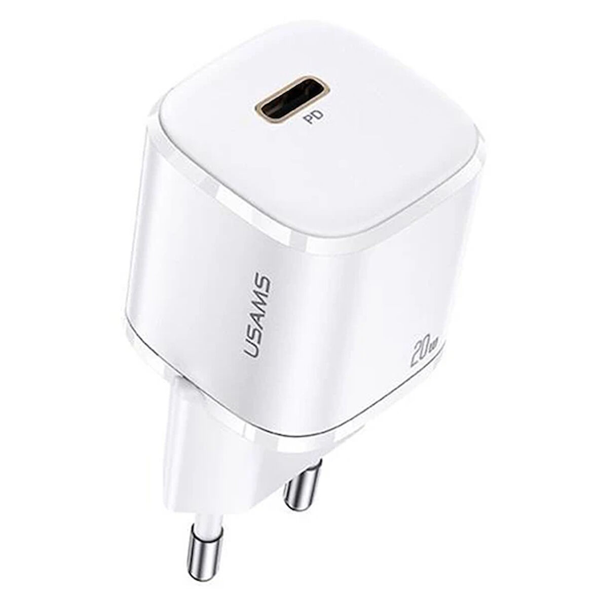 Usams T36 20W Mini Pd Hızlı Şarj Aleti 20W Usb-C Güç Adaptörü-(5775)