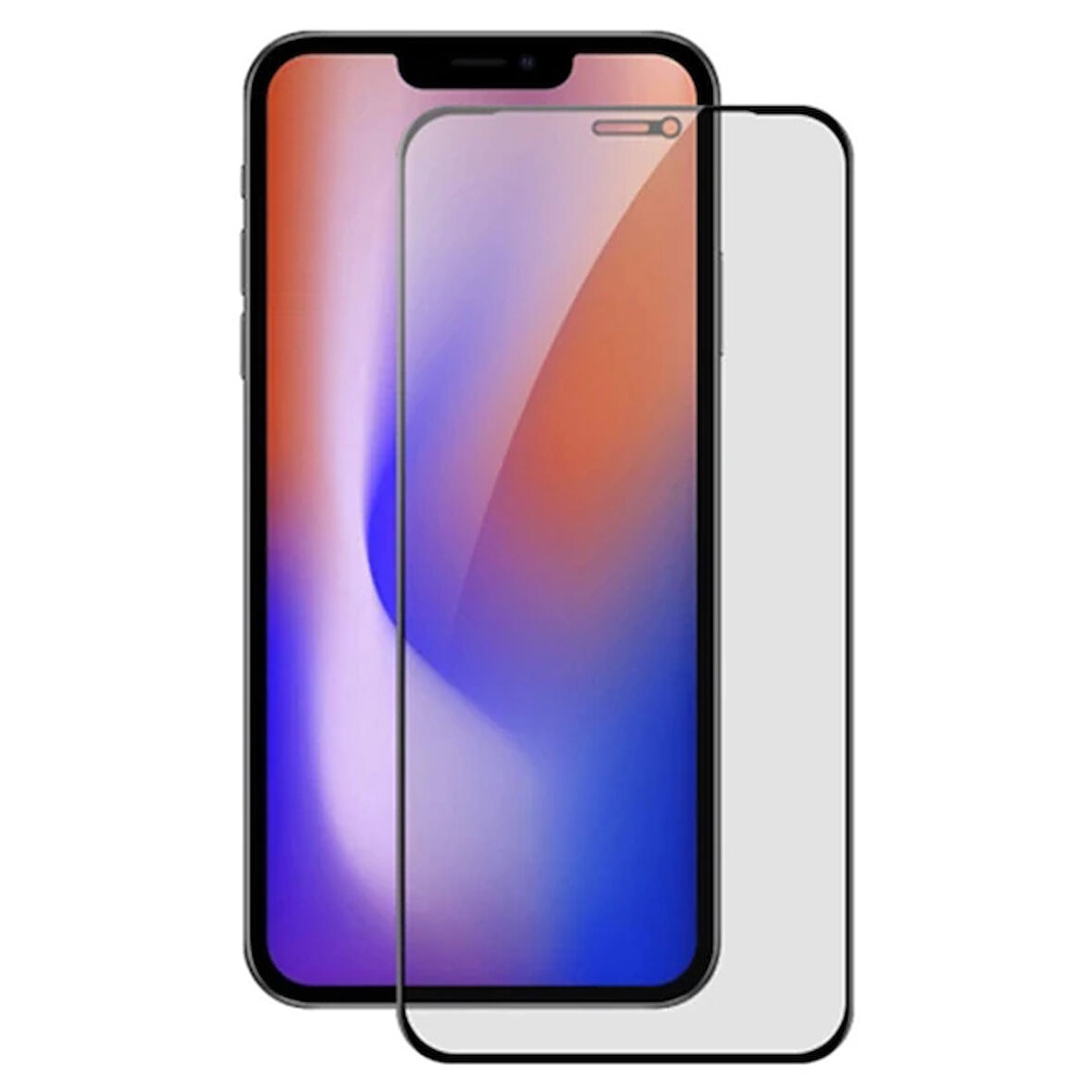 Ally İphone 1212 6.1 3D Full Privacy Gizlilik Cam Ekran Koruyucu Anti-Spy-(5775)