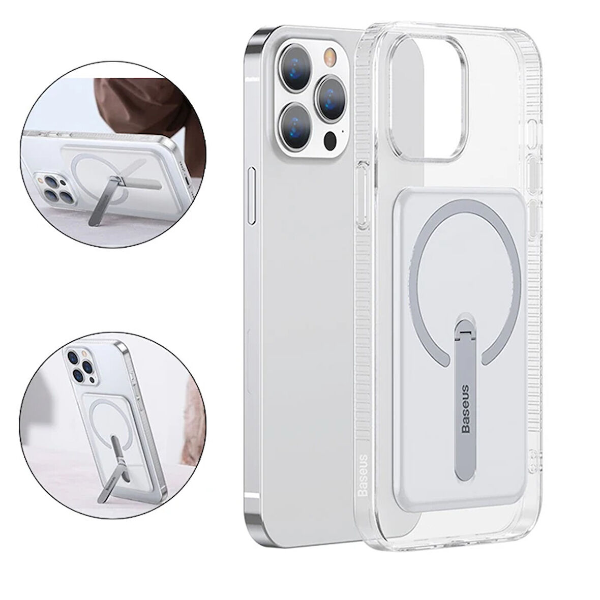 13 6.7 Manyetik Standlı Silikon Kılıf-(5775)