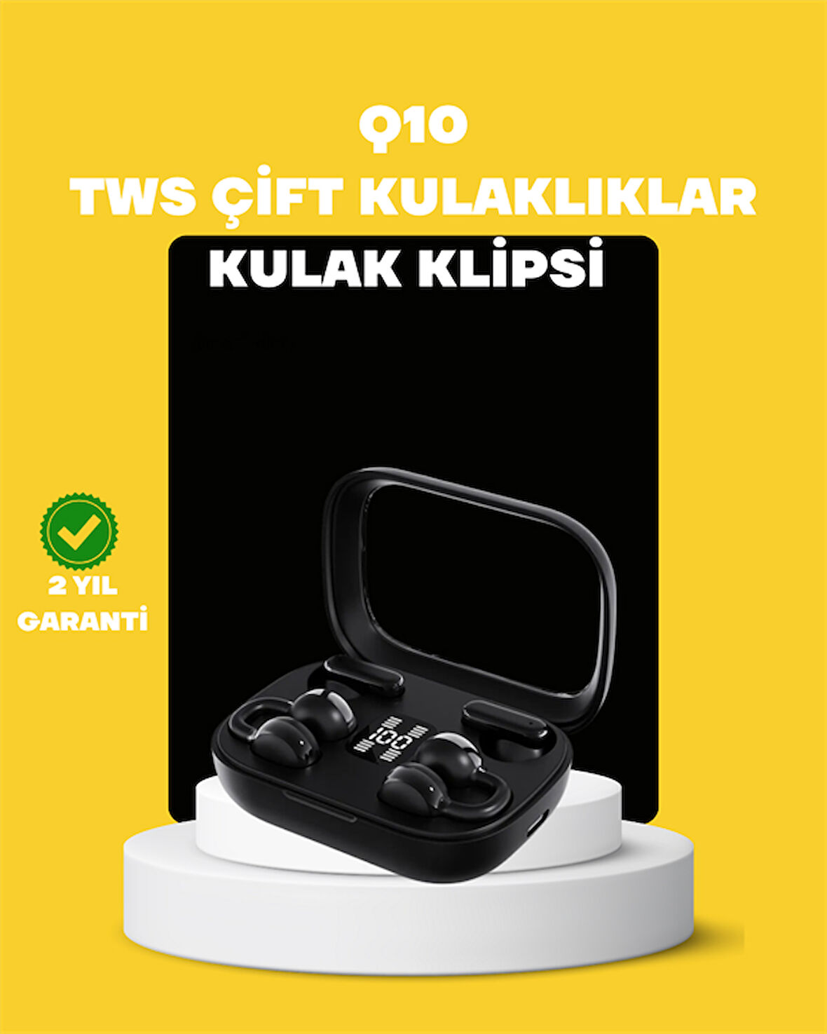 Tws Q10 Kablosuz Kulaklık – Şarj Kutulu Yüksek Ses Kalitesi Bluetooth 5.4