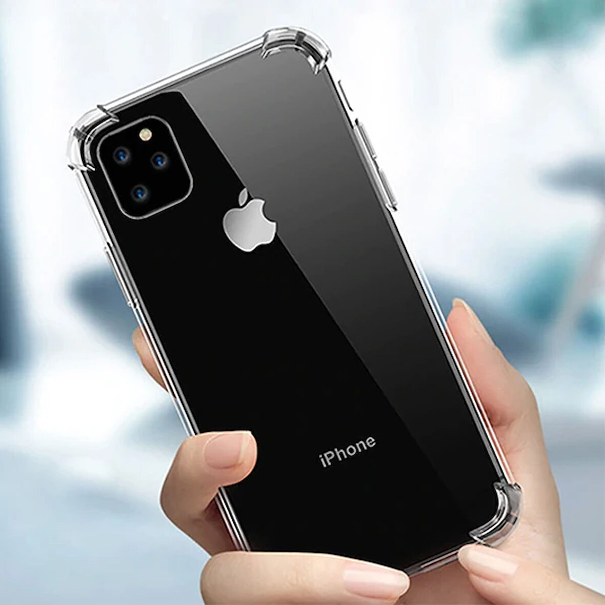 İphone 11 Anti-Drop Darbe Emici Silikon Kılıf-(5775)