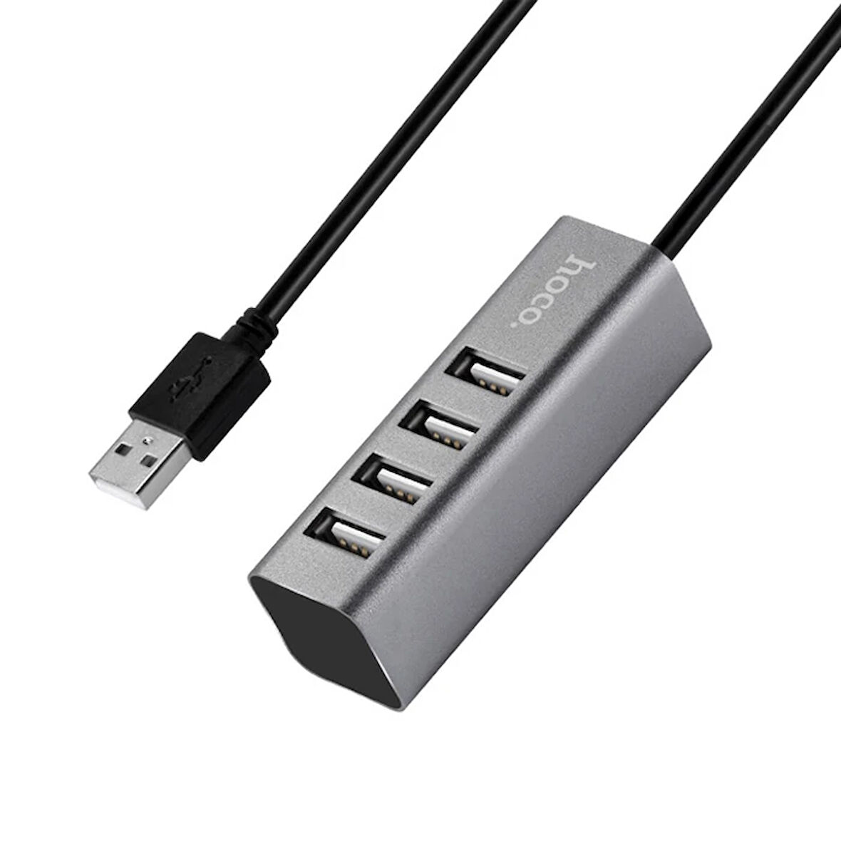 Hoco Hb1 80Cm Kablolu 4 Portlu Usb Çoğaltıcı Hub Adaptör-(5775)