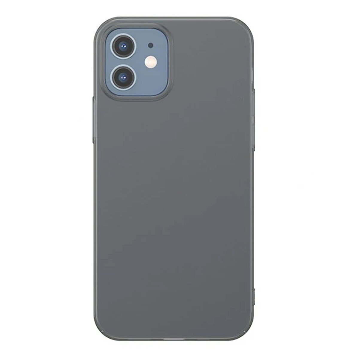 İphone 12 Mini 5.4 İnce Şeffaf Kılıf Matte Pp Kılıf-(5775)