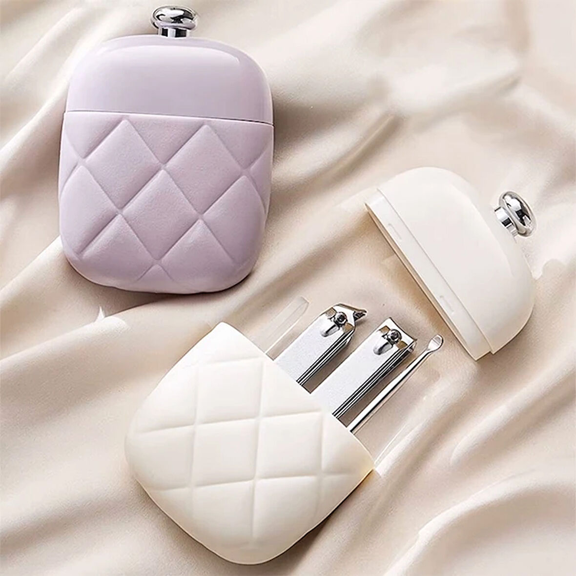 Ezere 4In1 Taşınabilir Tırnak Makası + Törpü + Kulak Kaşığı Bakım Seti-(5775)