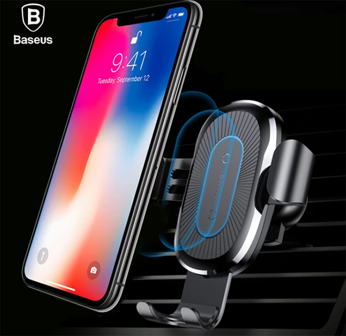 Wxyl-01 Araç İçi Telefon Tutucu Ve Kablosuz Şarj Aleti-(5775)