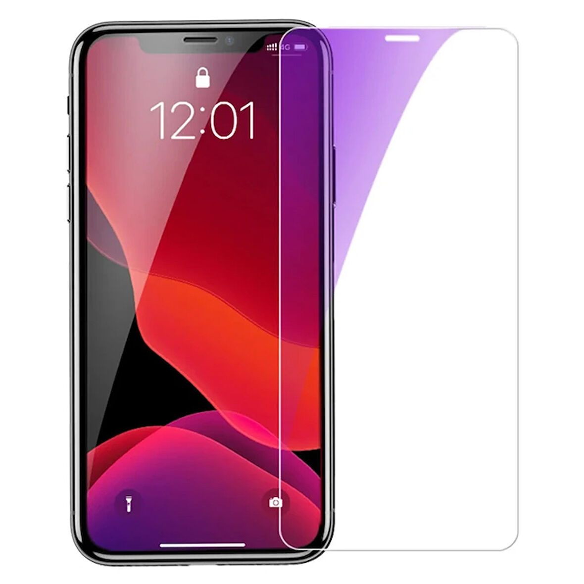 İphone 11 Pro- X-Xs 0.15Mm Full Tempered Antiblue Light Ekran Koruyucu 2 Adet Set-(5775)