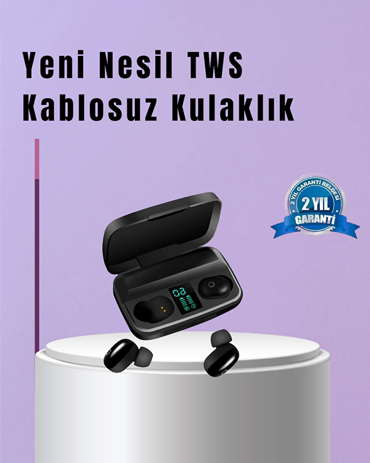 22 Kez Şarj İmkanı Sunan A10S Tws Bluetooth Stereo Kulaklık