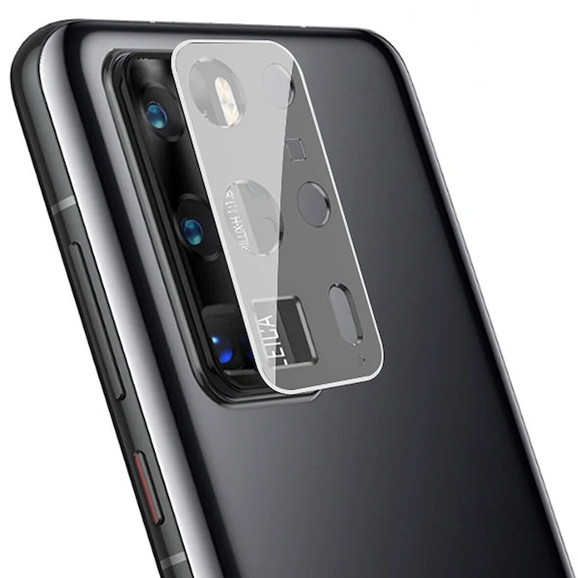 P40Pro+ Kamera Koruma Cam+ Metal Lens Full Set Birleşik-(5775)