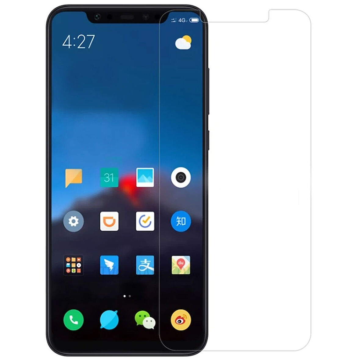 Mi8 8 Kırılmaz Cam Ekran Koruyucu-(5775)