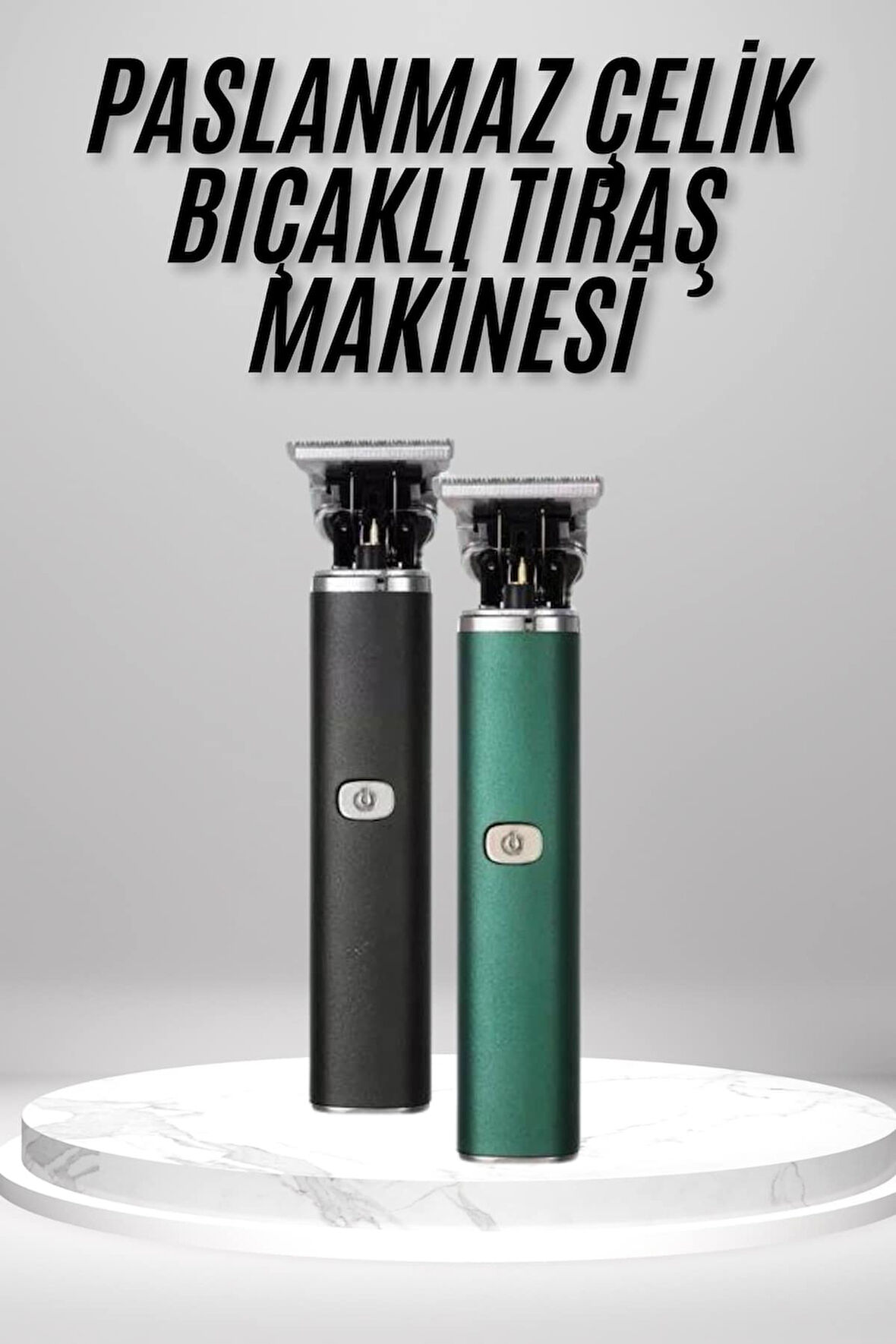 Tıraş Makinesi Profesyonel Paslanmaz Çelik T-Bıçak Saç Sakal Ense Vücut