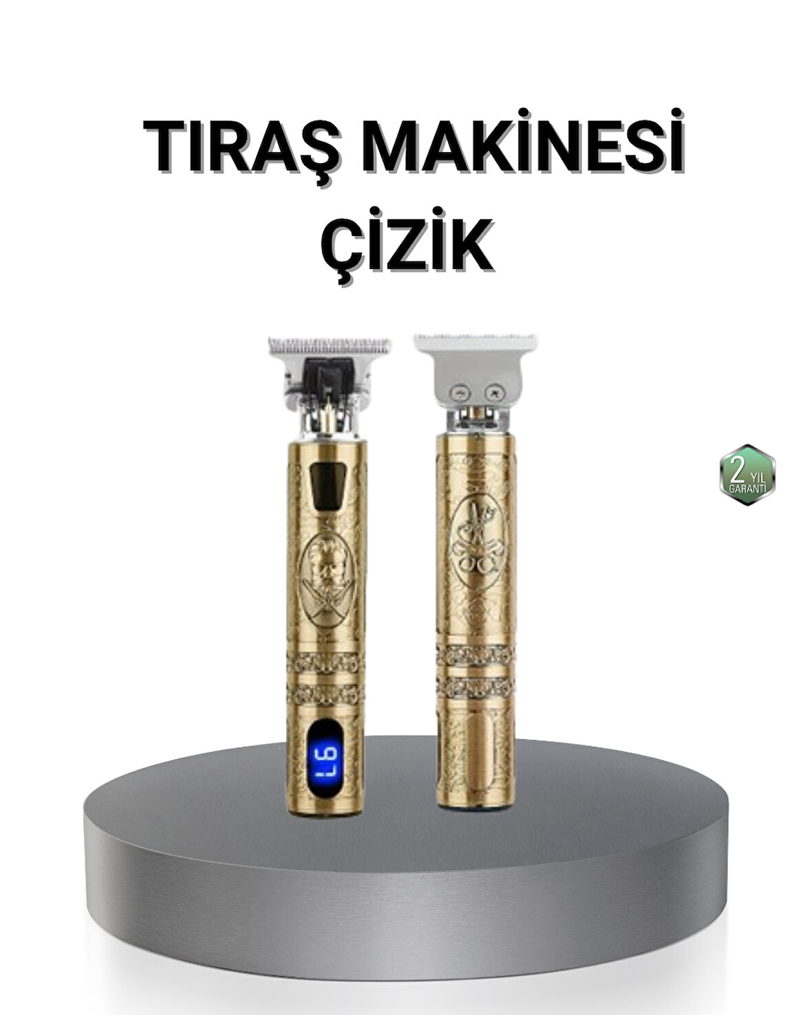 Kablosuz Şarjlı Profesyonel Tıraş Makinesi – 1800 Mah Lityum Pil
