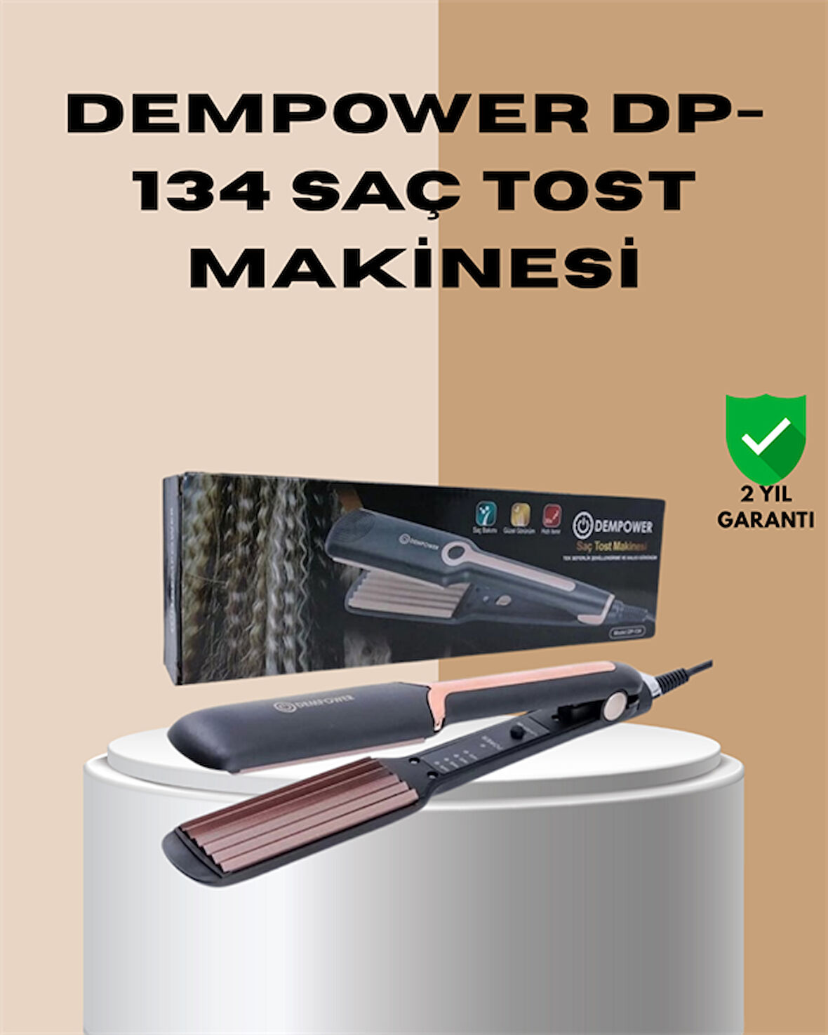 Evde Profesyonel Görünüm: Dp-134 Tost Şekillendirici Ile Kalıcı Stil