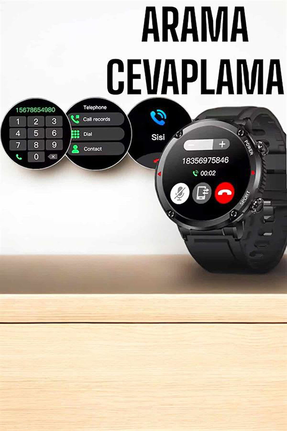 Akıllı Saat Yeni Nesil Bluetooth Bağlantılı Uyku Ve Sağlık Takibi Nfc Ve Gps