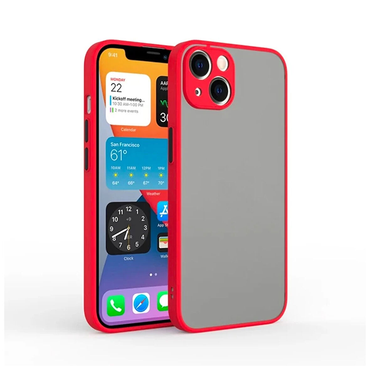 13 6.1Inç Kamera Korumalı Silikon Kılıf-(5775)