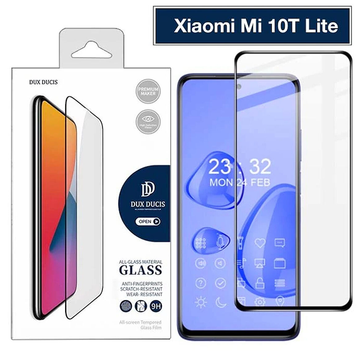 Dux Ducis 10T Lite Tempered Cam Ekran Koruyucu 9D Full Kaplama-(5775)
