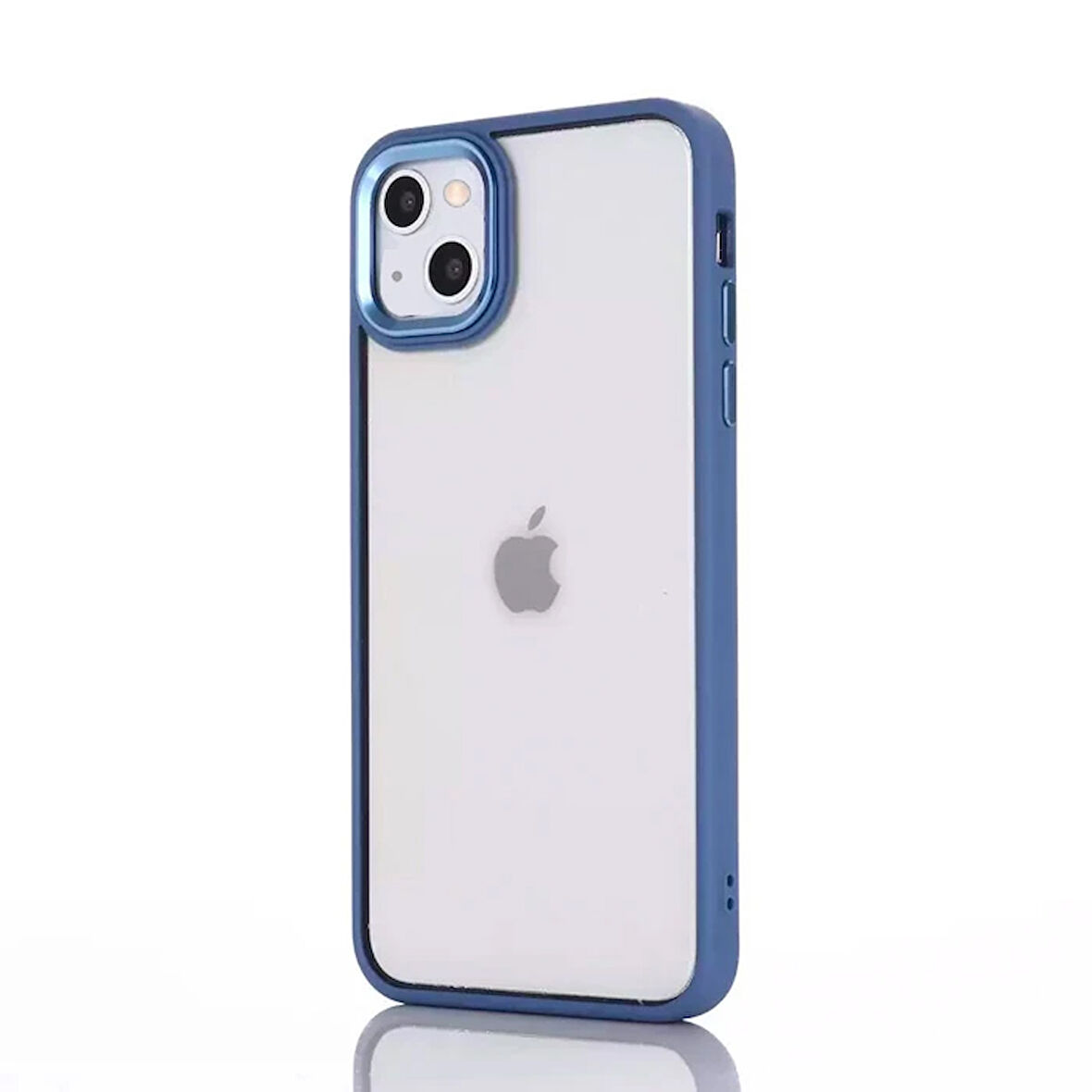 Ally 13 6.1Inç Kılıf Parlak Renkli Çerçeveli Lüx Tpu Silikon Kılıf-(5775)