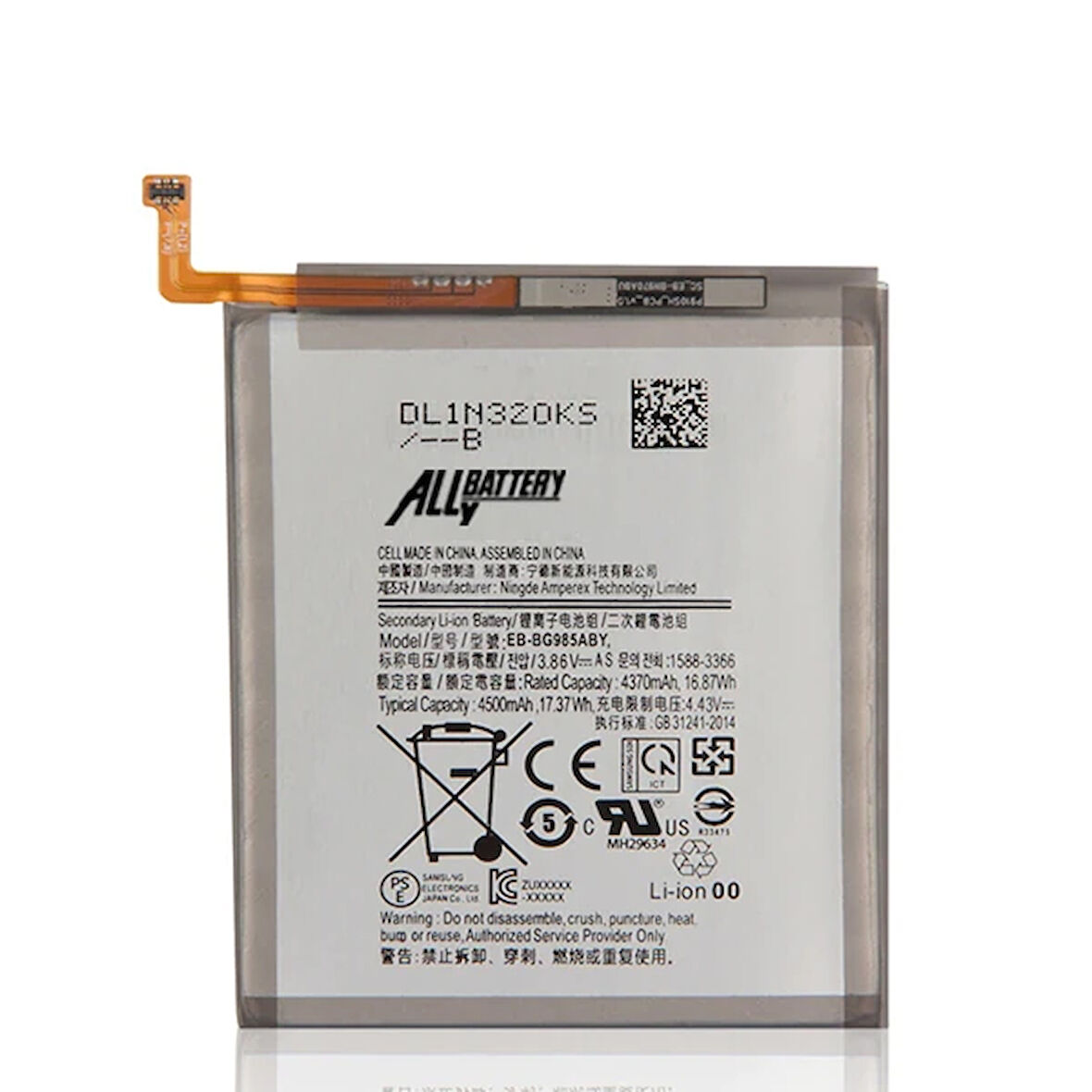 Ally Sm S20 G985F Pil Batarya Eb-Bg985Aby-(5775)