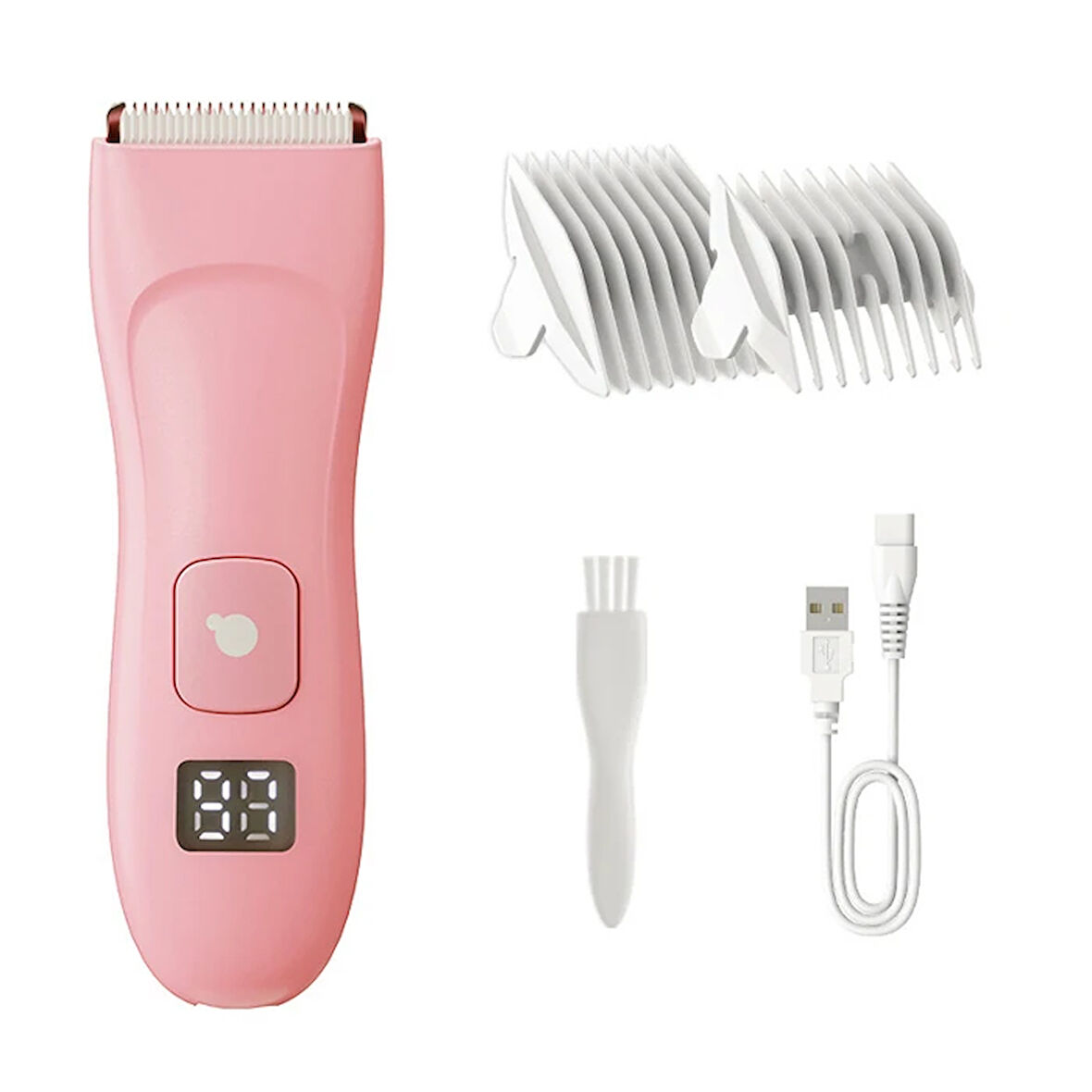 Ezere Saç Sakal Vücut Tıraş Makinesi Su Geçirmez Dijital Göstergeli-(5775)