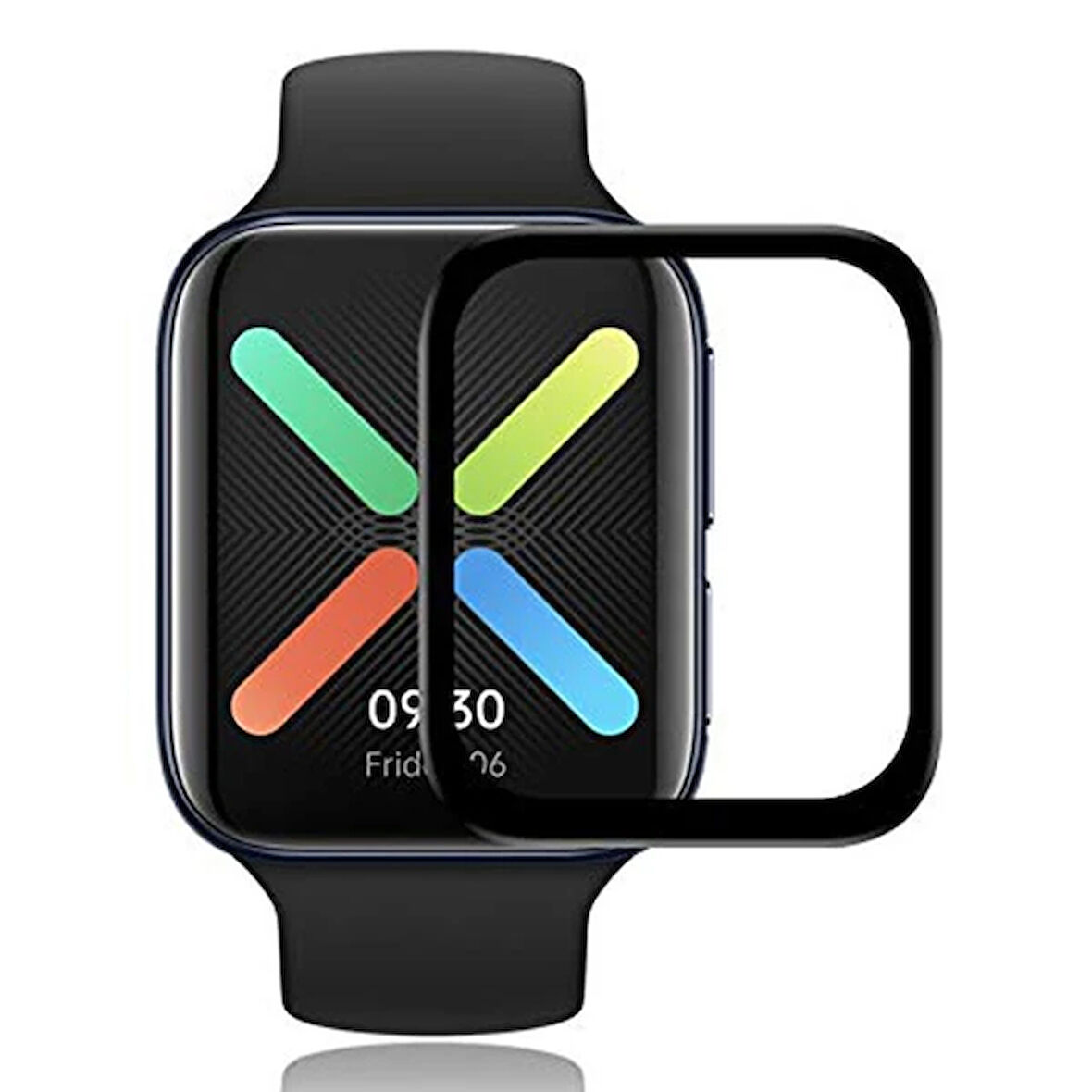 Watch 41Mm 3D Full Kavisli Pmma Cam Ekran Koruyucu-(5775)