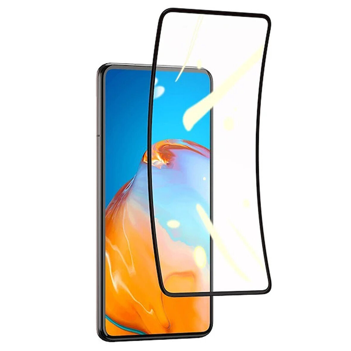 P40 0.15Mm Full Kaplayan Ekran Koruyucu 2 Adet Set-(5775)