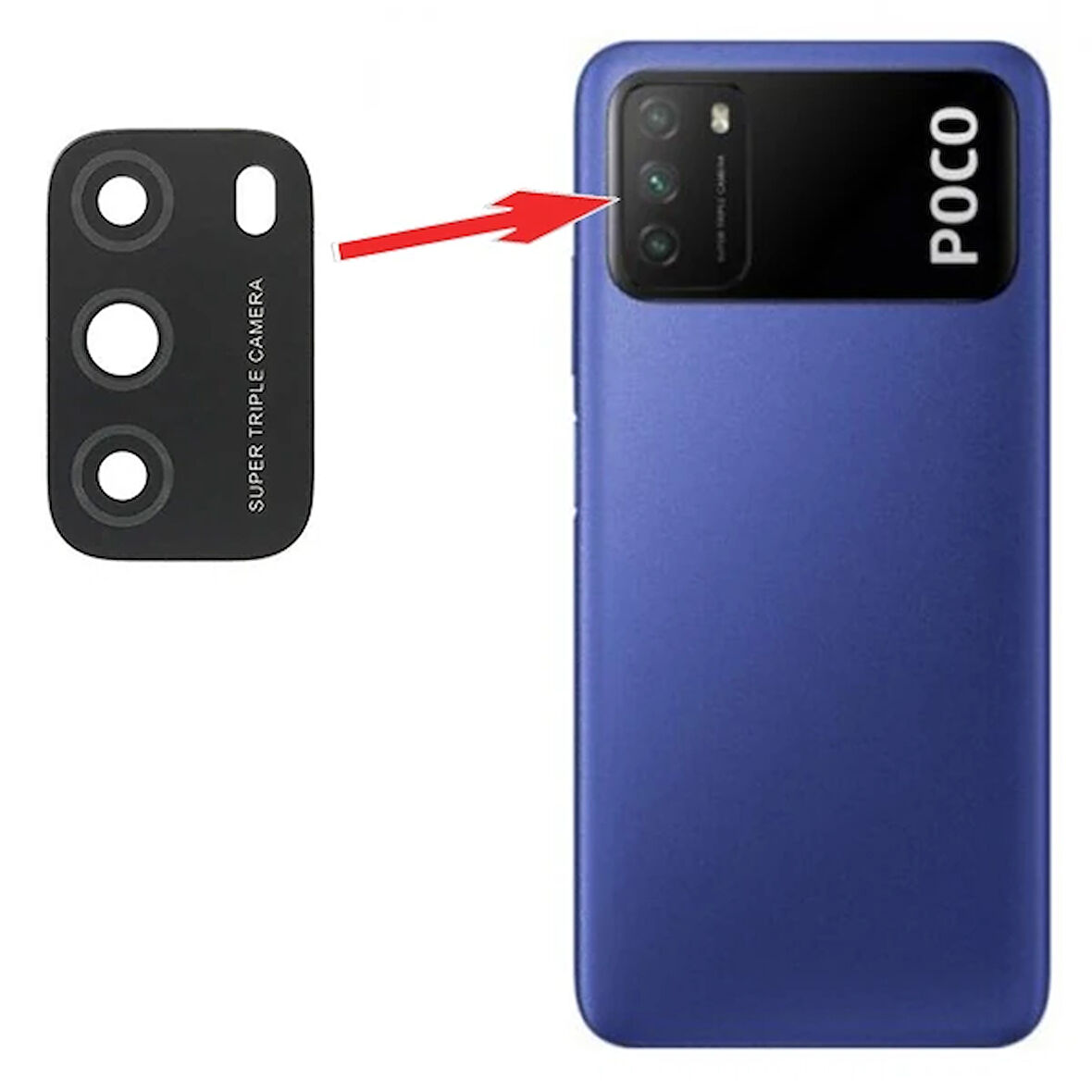 Poco M3 Kamera Lens Camı-(5775)