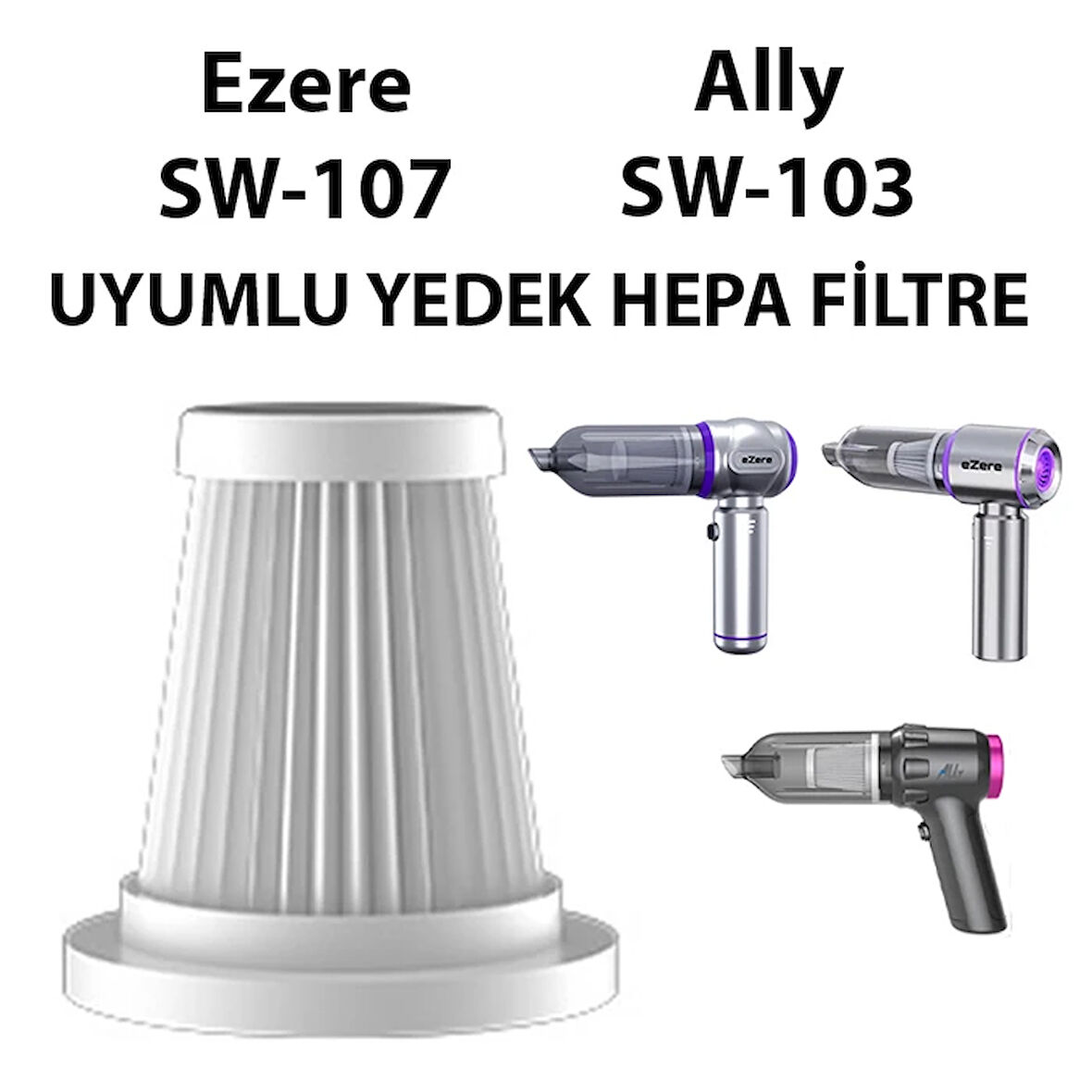 Ezere Sw-107 Ve Ally Sw-103 Ile Uyumlu Yedek Filtre-(5775)