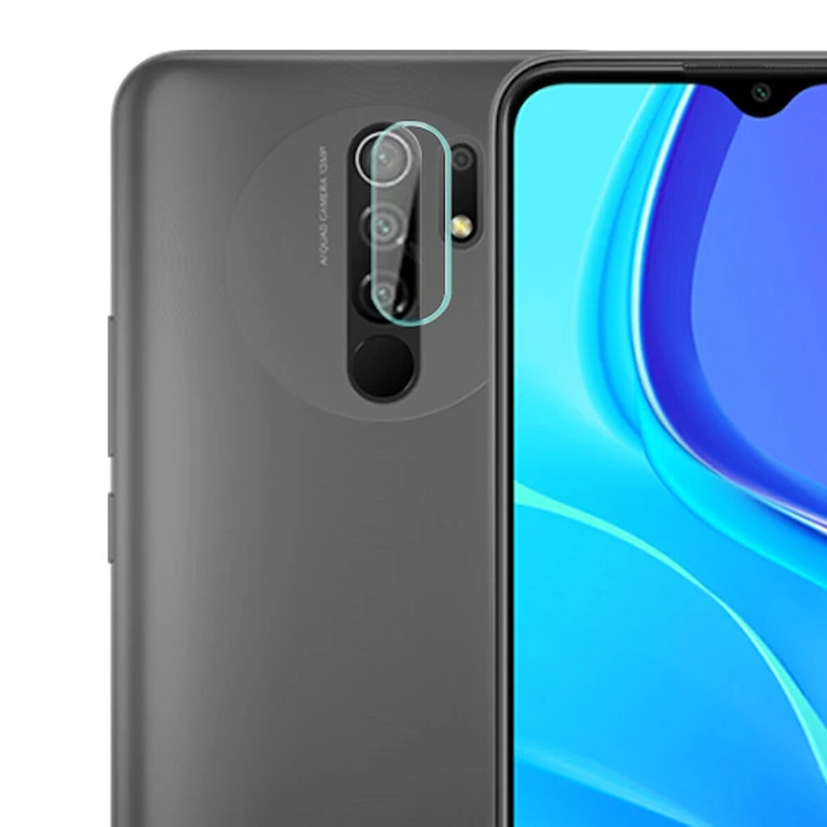 Ally Redmi 9 Tempered Cam Kamera Koruyucu-(5775)