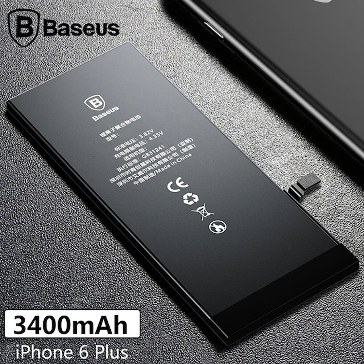 İphone 6 3400 Mah Yüksek Kapasite Pil Batarya-(5775)