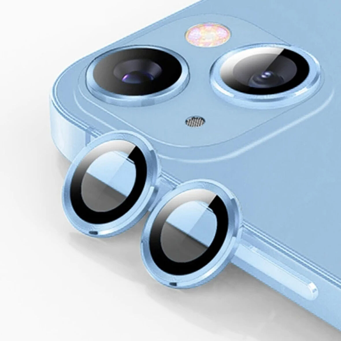 Ally 14-14 3D Metal Çerçeveli Kamera Lens Koruyucu-(5775)