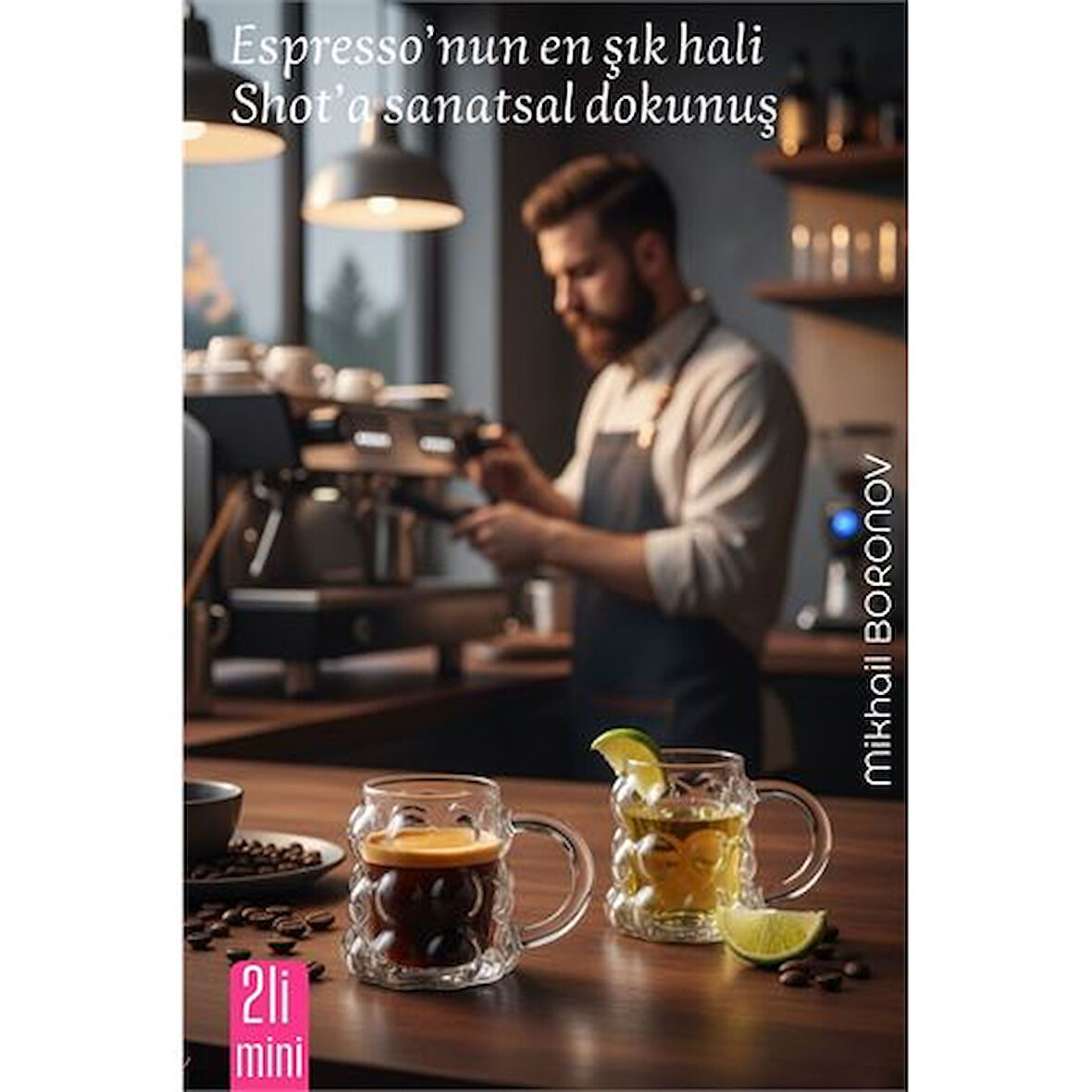 Mini Bubble Espresso & Shot Bardak Borosilikat Cam – 2’Li Set (6X5 Cm)