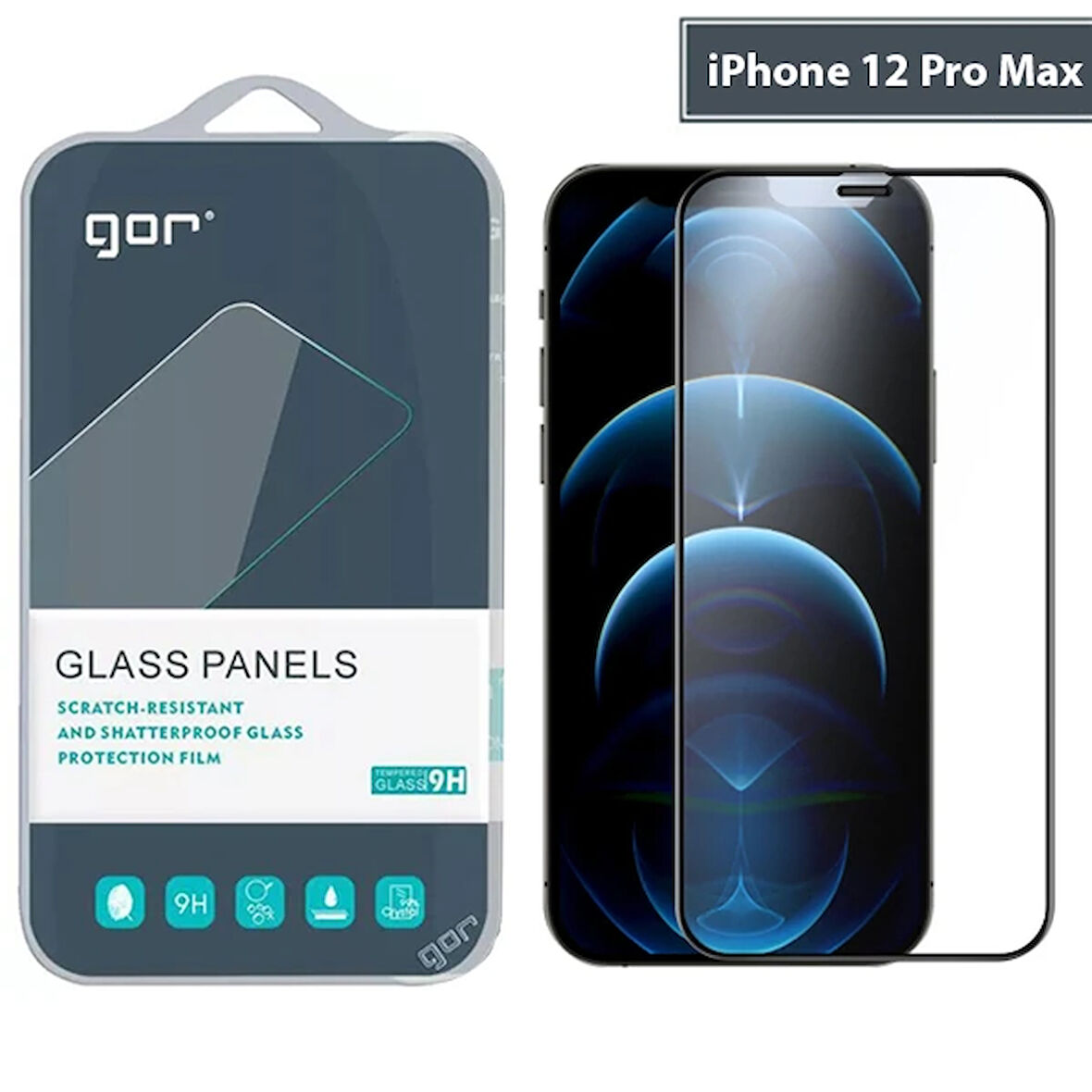 Gor 12 9D Hardening Tempered Full Cam Ekran Koruyucu-(5775)