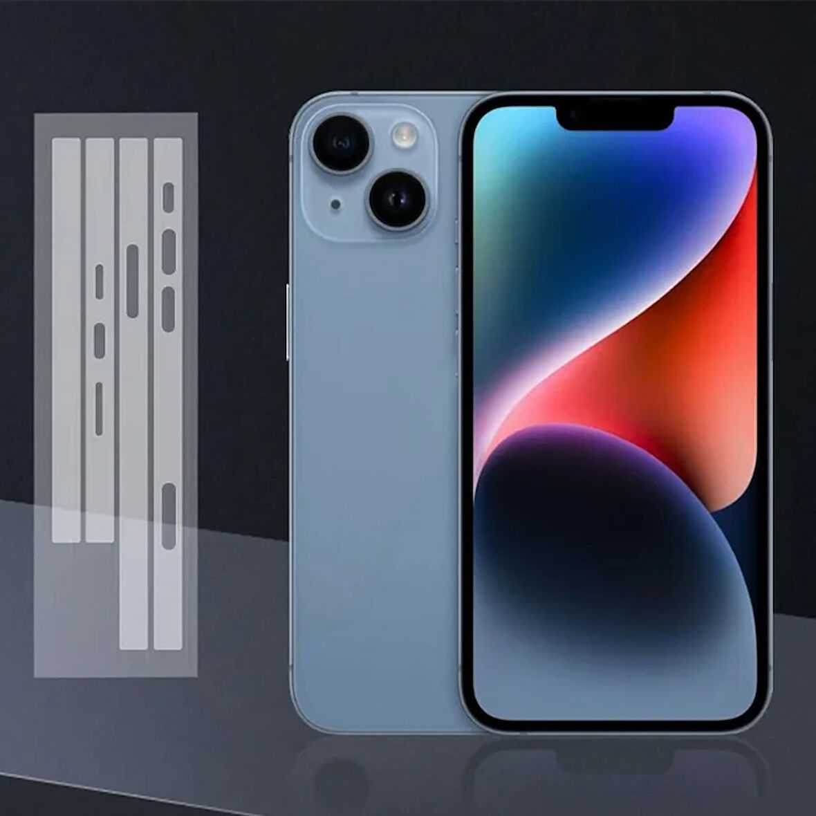 Ally 14 Hidrojel Hayalet Yan Alt Üst Kaplama Koruyucu Film-(5775)