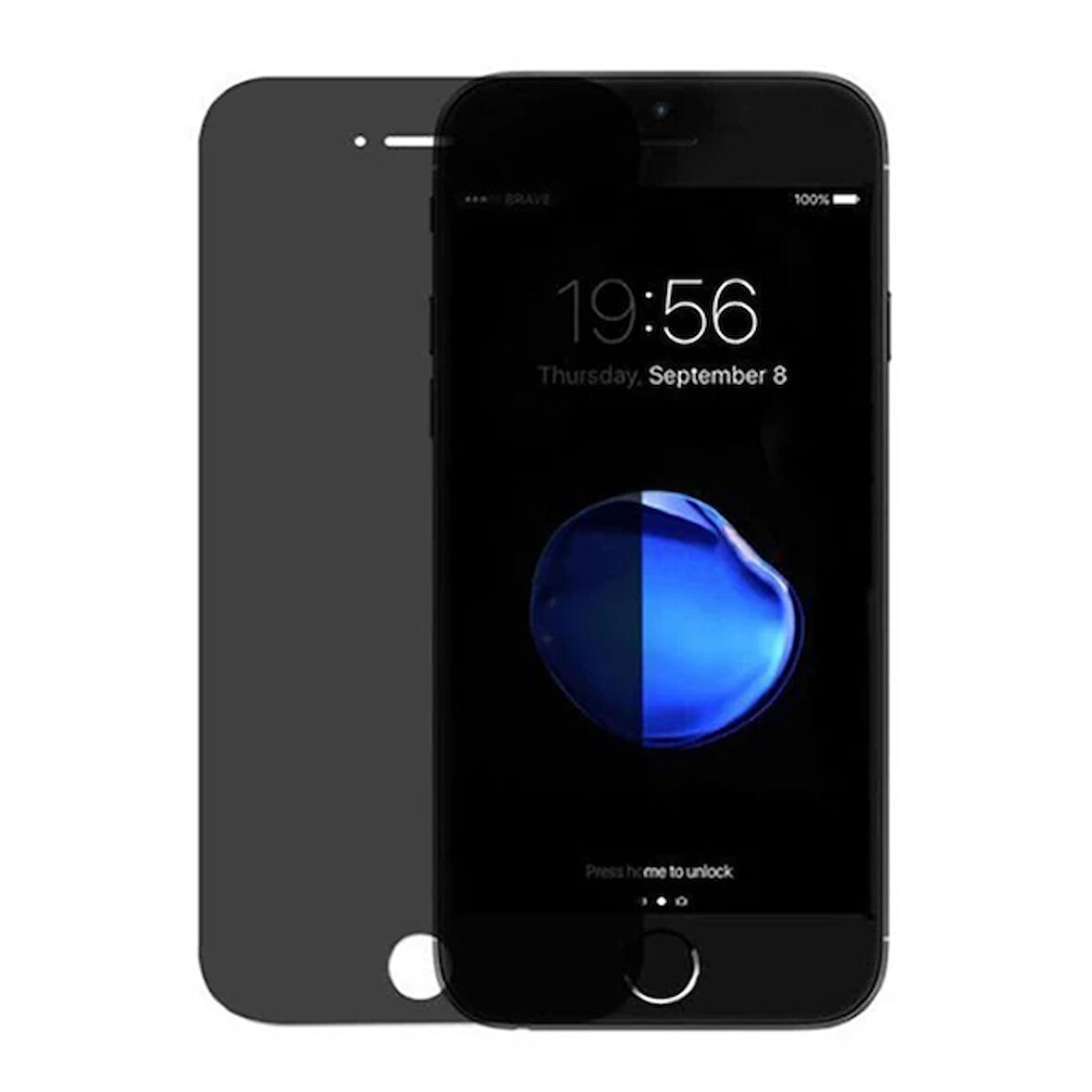 İphone 6S-6 Privacy Gizli Hayalet Tempered Cam Ekran Koruyucu-(5775)