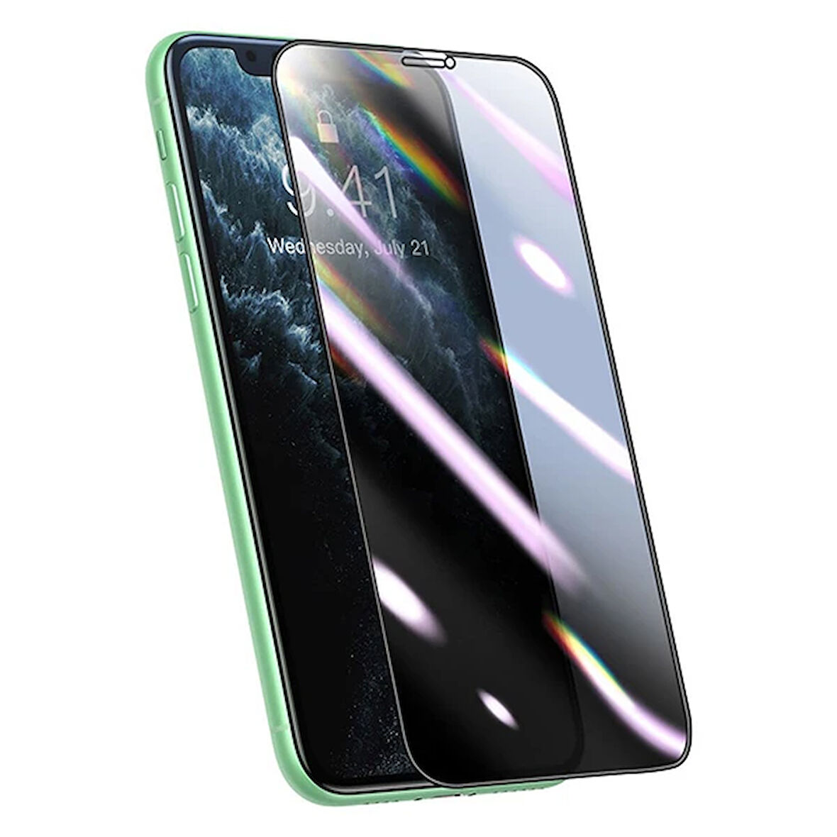 0.25Mm İphone 11 Pro-Xs-X 3D Curved Privacy Gizlili Cam Ekran Koruyucu-(5775)