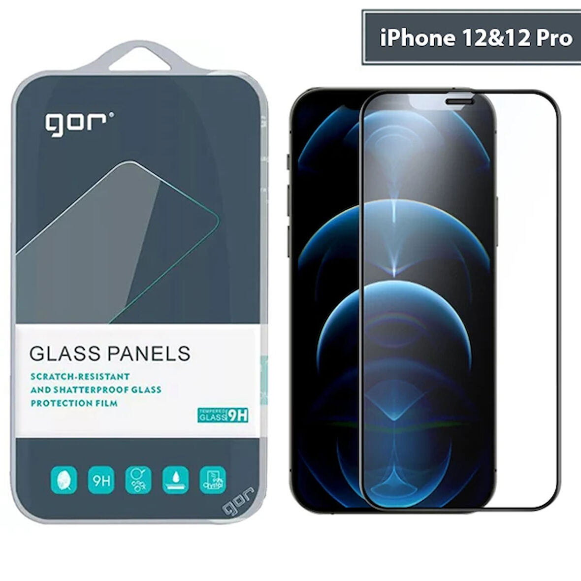 Gor 12-12 6.1 9D Hardening Tempered Full Cam Ekran Koruyucu-(5775)