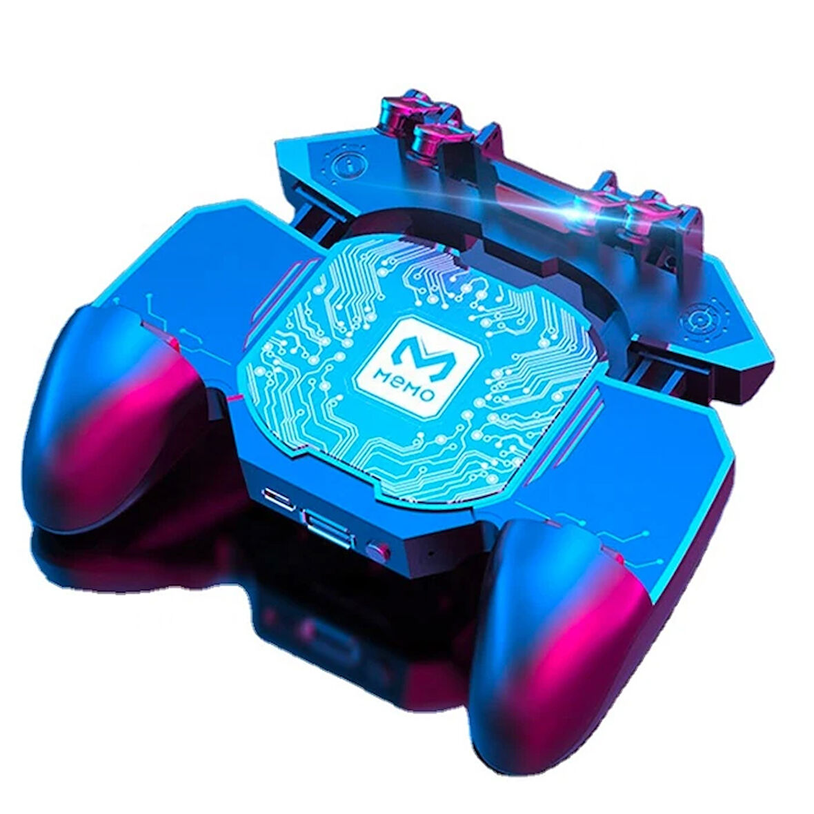 Memo Dl88 Altı Parmak Fanlı Hızlı Soğutma Pubg Oyun Konsolu Gamepad Radyatör-(5775)