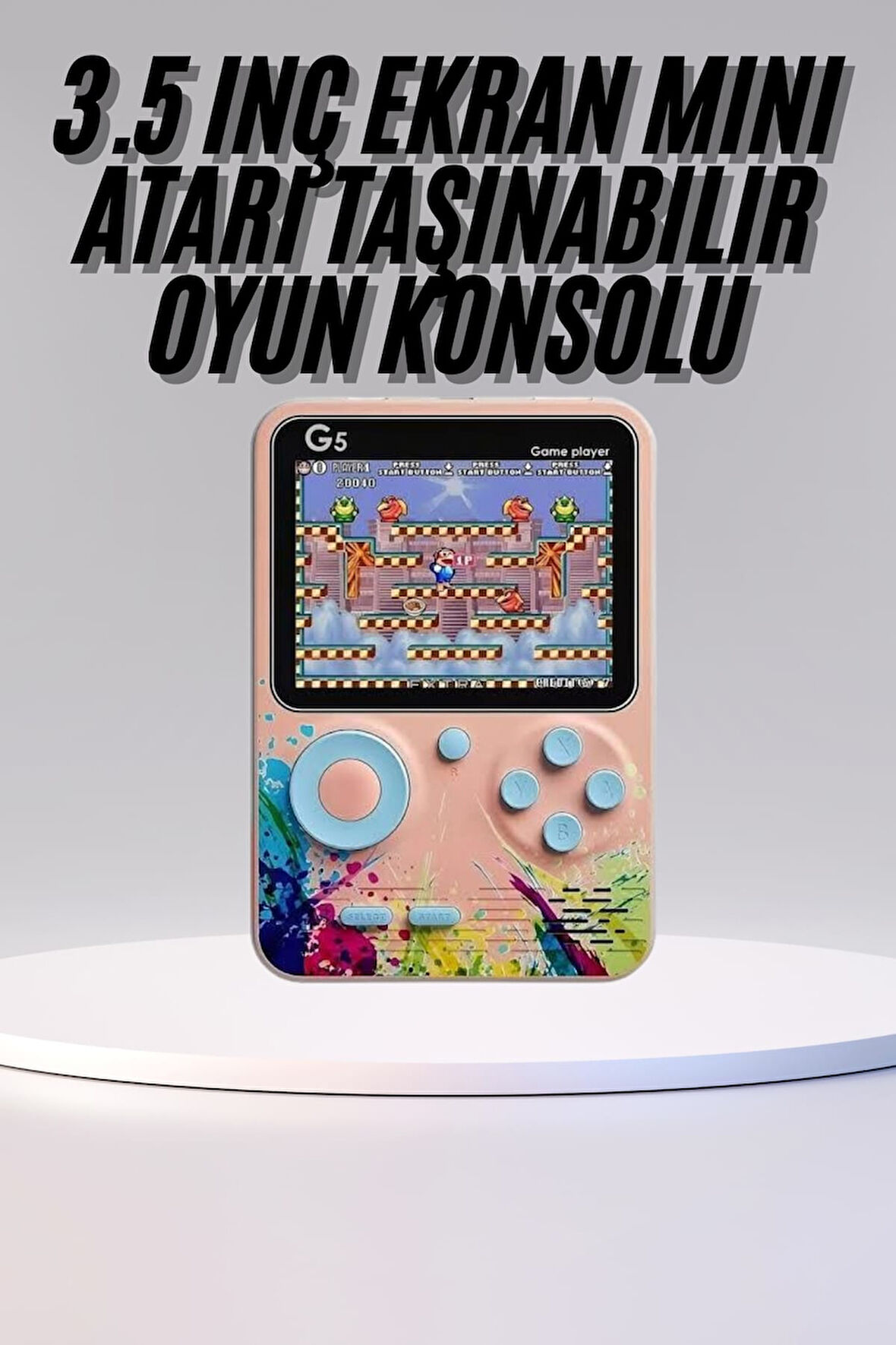 Game Box Mini 500 Adet Oyun Taşınabilir Oyun Konsolu